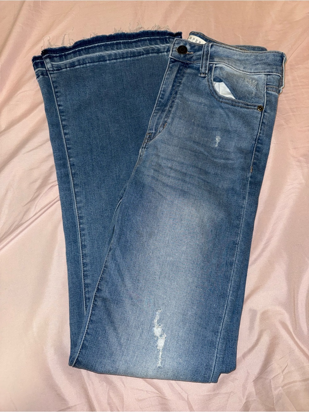 Harper Heritage Francesca’s Women’s Blue Hugh Rise Flared Jeans